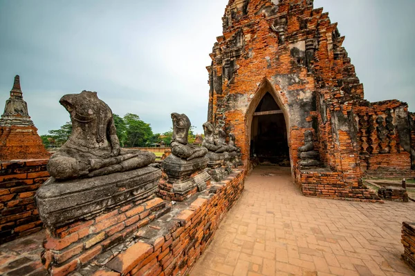 Ajutthaja Thaiföld Wat Chaiwatthanaram Templom — Stock Fotó