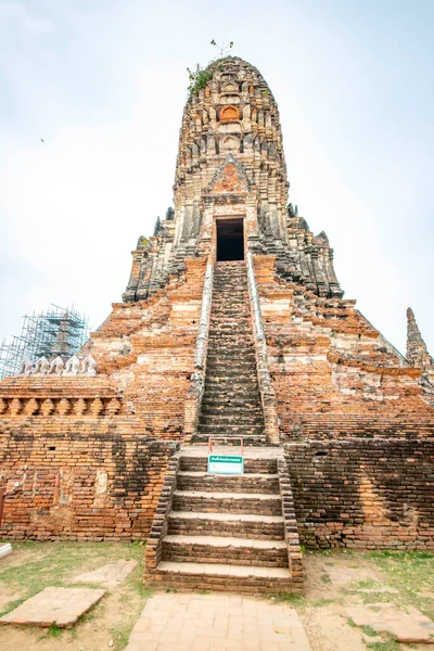 Ayutthaya Tayland Wat Chaiwatthanaram Tapınağı — Stok fotoğraf