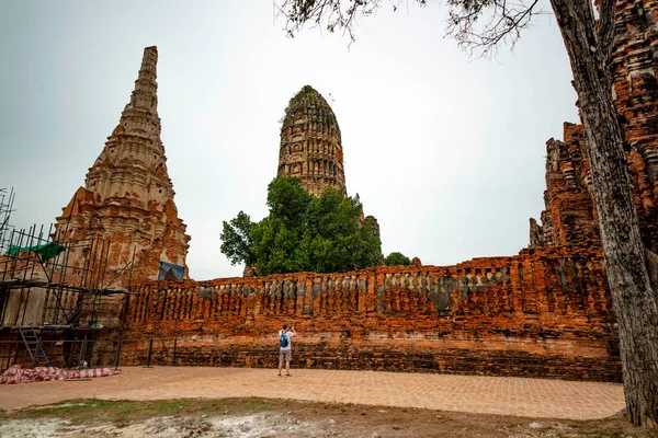 Ayutthaya Thailand Wat Chaiwatthanaram Temple — Stockfoto
