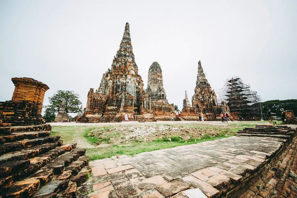Ayutthaya Thailand Wat Chaiwatthanaram Tempel — Stockfoto