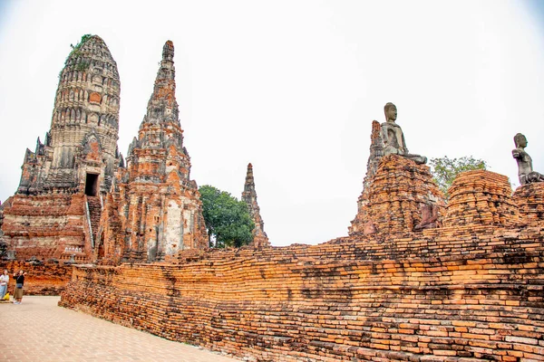 Ταϊλάνδη Αγιούταγια Ναός Wat Chaiwatthanaram — Φωτογραφία Αρχείου