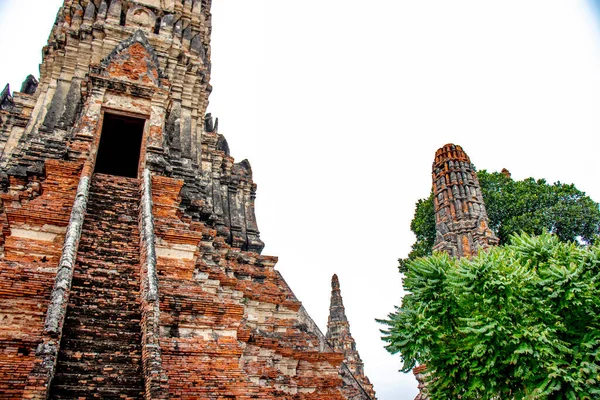 Thaiföld Ajutthaja Wat Chaiwatthanaram Templom — Stock Fotó