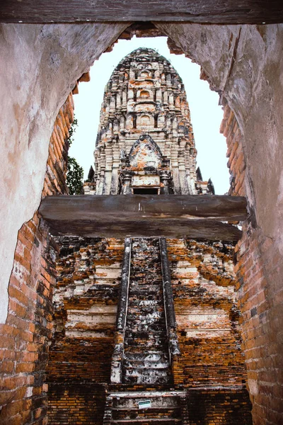 Thailand Ayutthaya Wat Chaiwatthanaram Tempel — Stockfoto