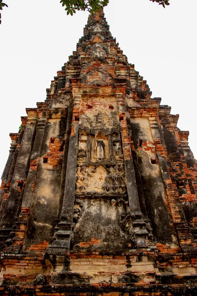 Tailândia Ayutthaya Templo Wat Chaiwatthanaram — Fotografia de Stock