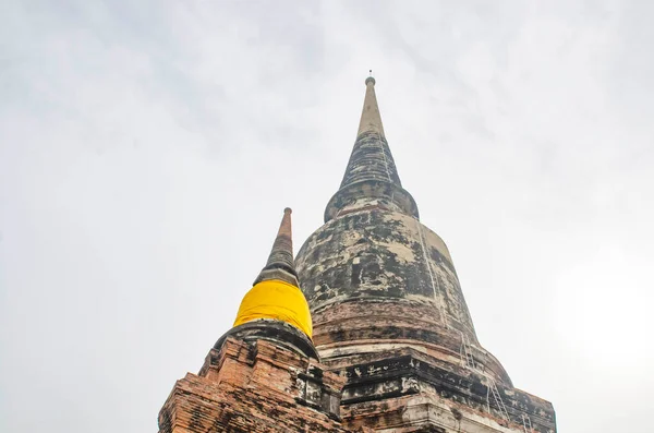 Thaiföld Ajutthaja Wat Yai Chai Mongkhol Templom — Stock Fotó