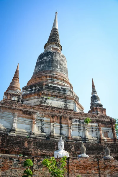 Thaiföld Ajutthaja Wat Yai Chai Mongkhol Templom — Stock Fotó