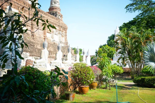 Thaiföld Ajutthaja Wat Yai Chai Mongkhol Templom — Stock Fotó