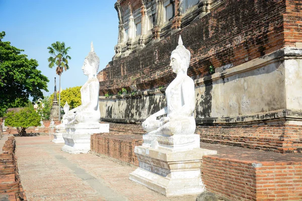 Thajsko Ayutthaya Wat Yai Chai Mongkhol Temple — Stock fotografie