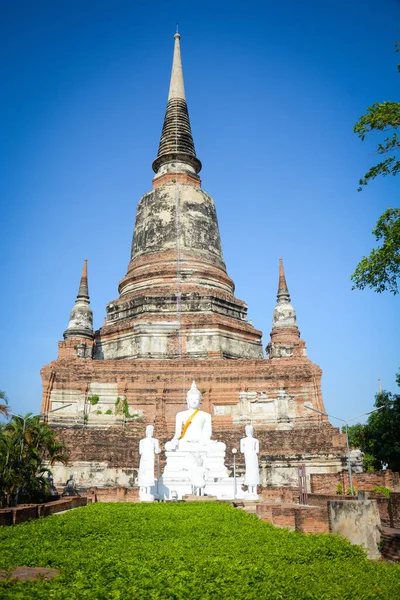 Thaiföld Ajutthaja Wat Yai Chai Mongkhol Templom — Stock Fotó