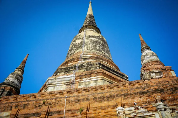 Thailand Ayutthaya Wat Yai Chai Mongkhol Tempel — Stockfoto