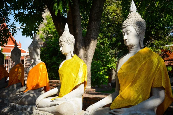 Thailand Ayutthaya Wat Yai Chai Mongkhol Tempel — Stockfoto