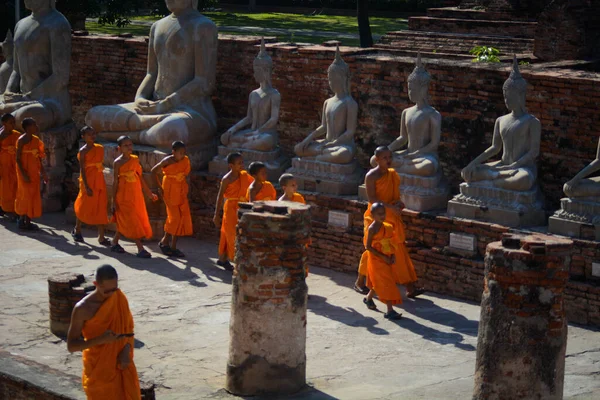 Tailândia Ayutthaya Templo Wat Yai Chai Mongkhol — Fotografia de Stock