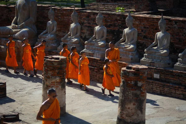 Tailândia Ayutthaya Templo Wat Yai Chai Mongkhol — Fotografia de Stock