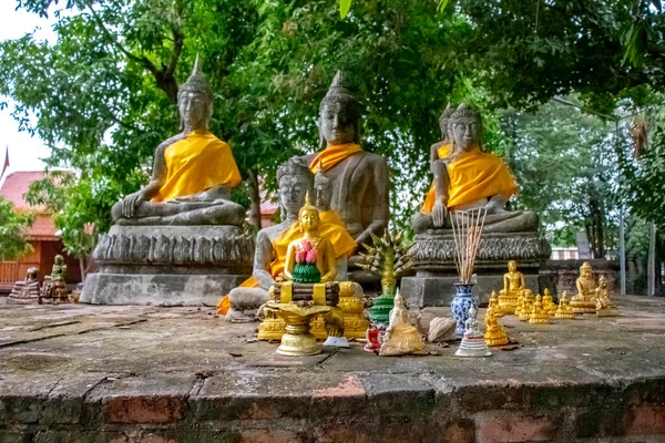 Thaiföld Ajutthaja Wat Yai Chai Mongkhol Templom — Stock Fotó