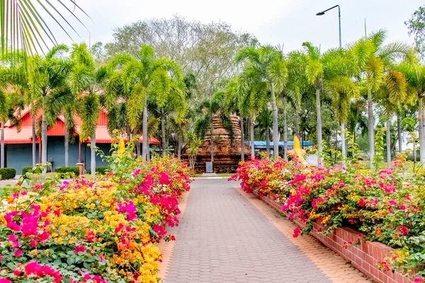 Tailandia Ayutthaya Templo Wat Yai Chai Mongkhol — Foto de Stock