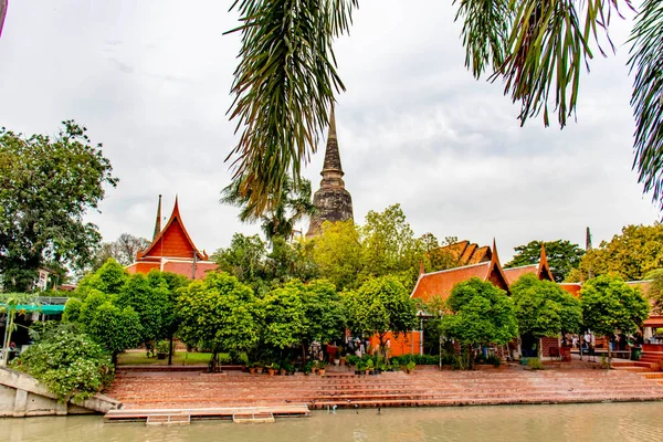 Tailândia Ayutthaya Templo Wat Yai Chai Mongkhol — Fotografia de Stock