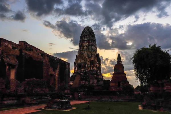 Thailandia Ayutthaya Wat Ratcha Burana Tempio — Foto Stock