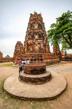 Antik Wat Mahathat Tapınağı, Ayutthaya, Tayland