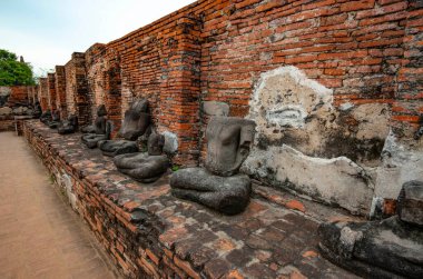 Antik Wat Mahathat Tapınağı, Ayutthaya, Tayland