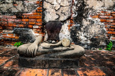 Antik Wat Mahathat Tapınağı, Ayutthaya, Tayland
