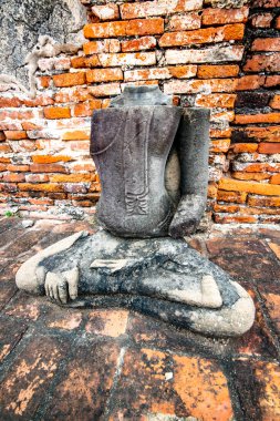 Antik Wat Mahathat Tapınağı, Ayutthaya, Tayland