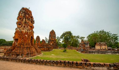 Antik Wat Mahathat Tapınağı, Ayutthaya, Tayland