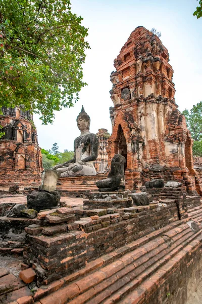 Antik Wat Mahathat Tapınağı, Ayutthaya, Tayland