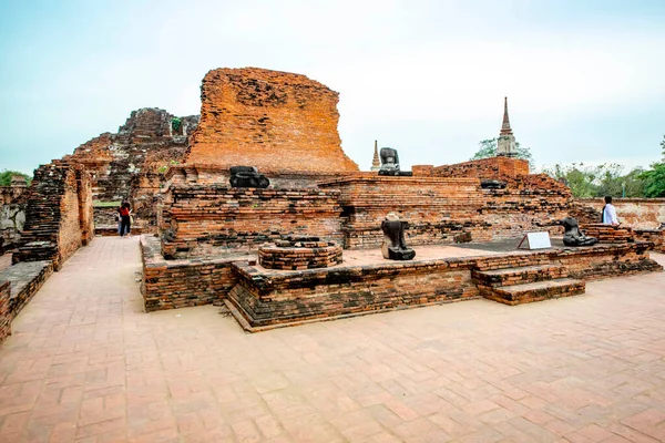 Wat Mahathat Ősi Temploma Ayutthaya Thaiföld — Stock Fotó