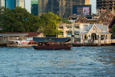 Tayland. Bangkok 'ta. Chao Phraya Nehri