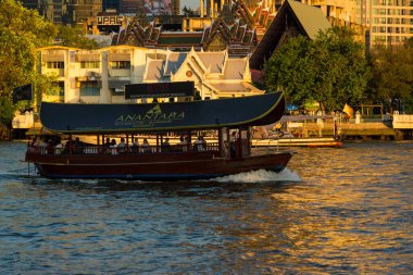Tayland. Bangkok 'ta. Chao Phraya Nehri