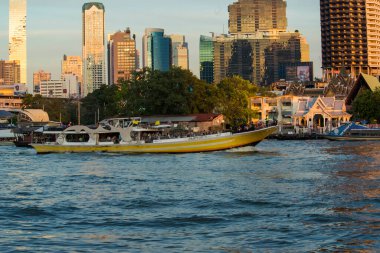 Tayland. Bangkok 'ta. Chao Phraya Nehri