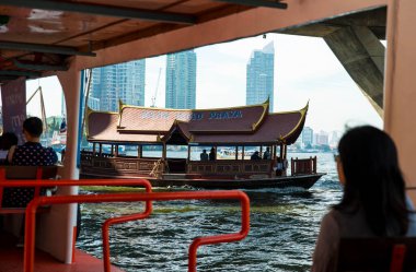 Tayland. Bangkok 'ta. Şehrin güzel bir manzarası.