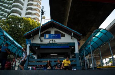 Tayland. Bangkok 'ta. Şehrin güzel bir manzarası.