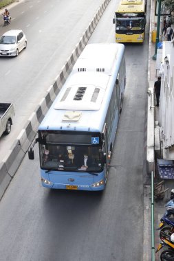 Tayland. Bangkok 'ta. Şehrin güzel bir manzarası.