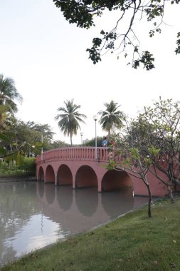 Tayland. Bangkok 'ta. Şehrin güzel bir manzarası.