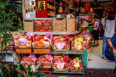 Tayland. Bangkok 'ta. Şehrin güzel bir manzarası.
