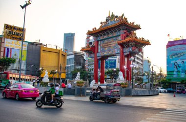 Tayland. Bangkok 'ta. Şehrin güzel bir manzarası.