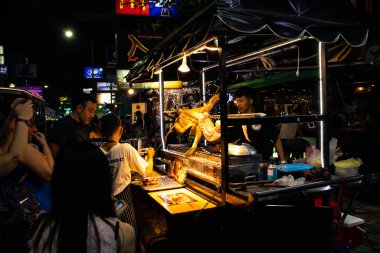 Tayland. Bangkok 'ta. Şehrin güzel bir manzarası.