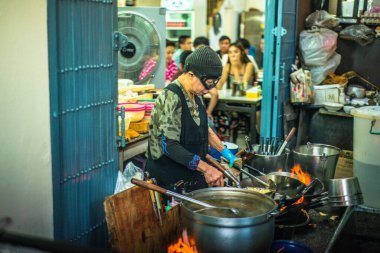 Tayland. Bangkok 'ta. Şehrin güzel bir manzarası.