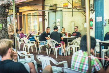Tayland. Bangkok 'ta. Şehrin güzel bir manzarası.
