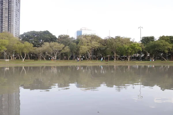 Tailândia Banguecoque Uma Bela Vista Parque Cidade — Fotografia de Stock