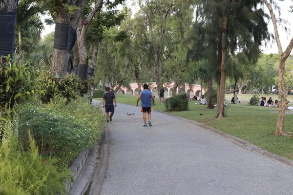 Tailandia Bangkok Una Hermosa Vista Del Parque Ciudad — Foto de Stock