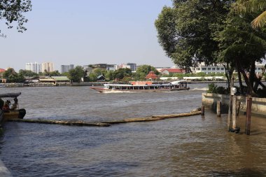 Tayland. Bangkok 'ta. Şehrin güzel bir manzarası.