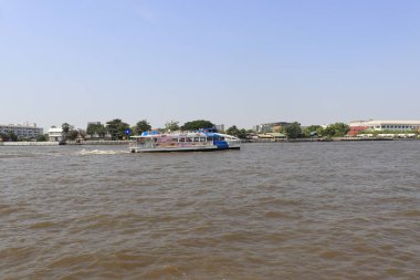 Tayland. Bangkok 'ta. Şehrin güzel bir manzarası.