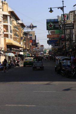 Tayland. Bangkok 'ta. Şehrin güzel bir manzarası.