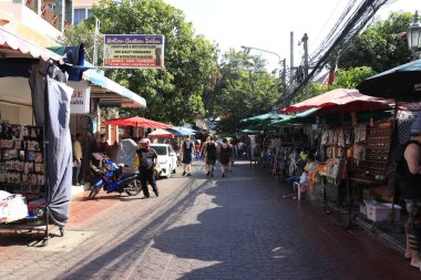 Tayland. Bangkok 'ta. Şehrin güzel bir manzarası.