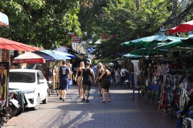 Tayland. Bangkok 'ta. Şehrin güzel bir manzarası.