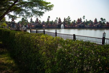 Tayland. Bangkok 'ta. Şehrin güzel bir manzarası.