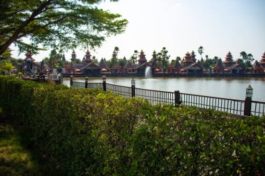 Tayland. Bangkok 'ta. Şehrin güzel bir manzarası.