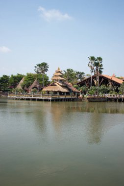 Tayland. Bangkok 'ta. Şehrin güzel bir manzarası.